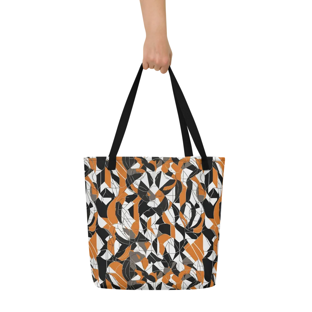 Ember Facet on Large Tote Bag W/ Pocket — Front