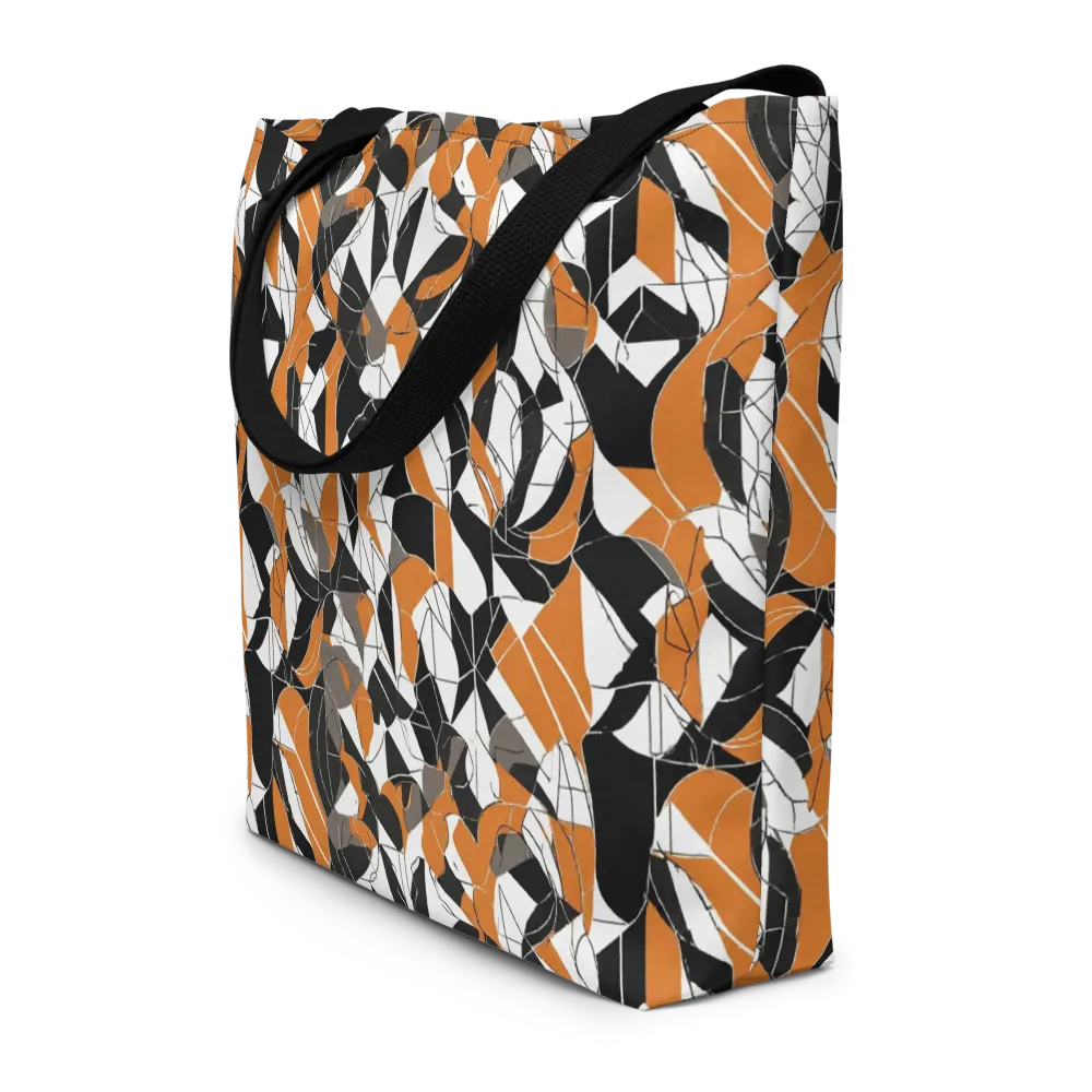 Ember Facet on Large Tote Bag W/ Pocket — Front