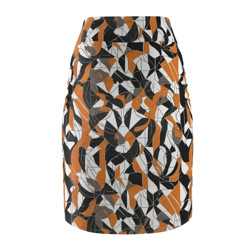 Ember Facet on Pencil Skirt — Back