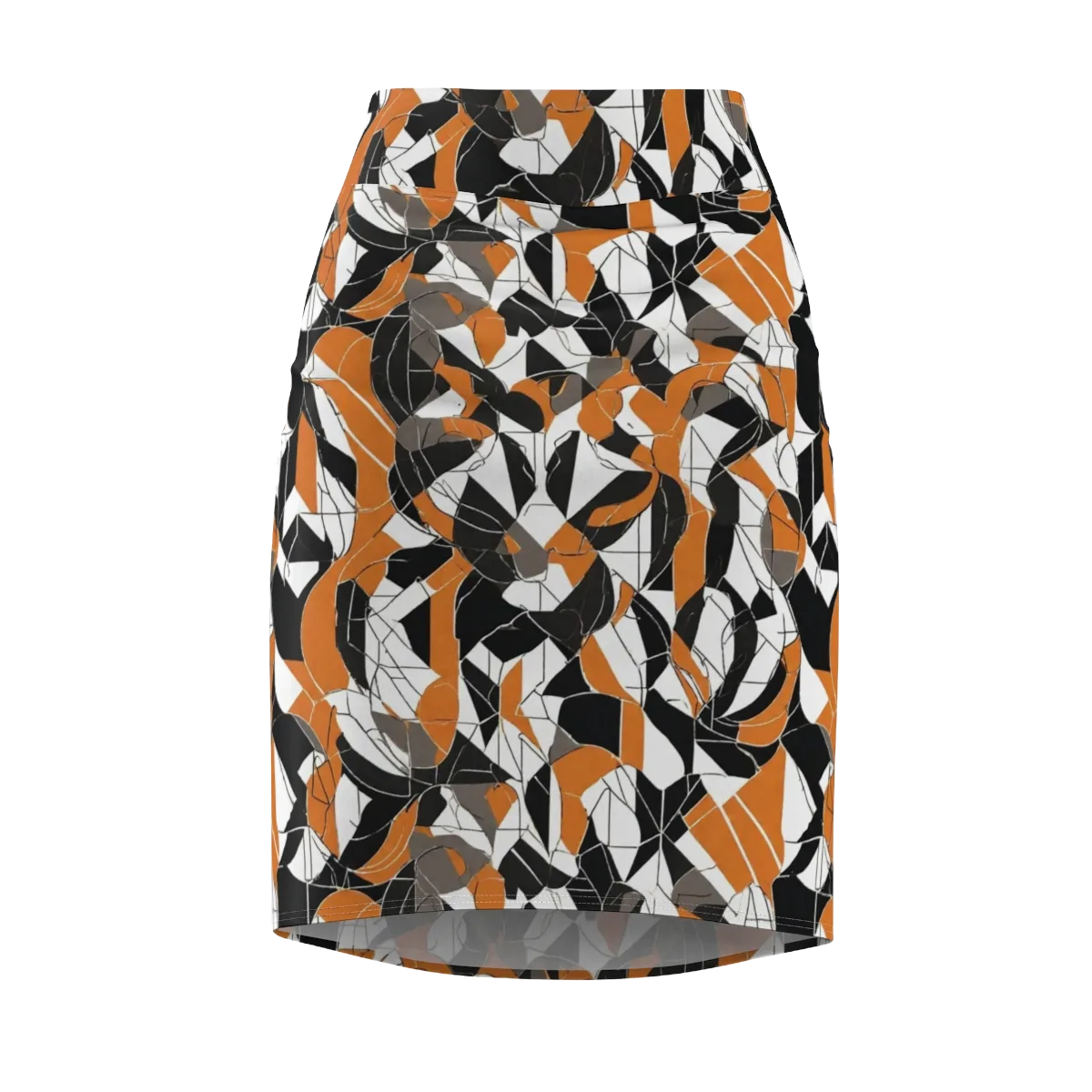 Ember Facet on Pencil Skirt — Front