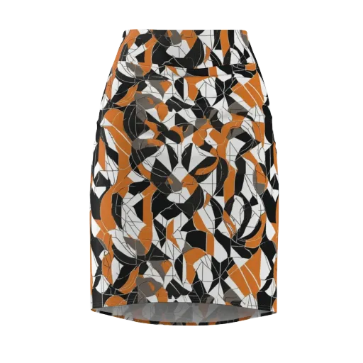 Ember Facet on a Pencil Skirt