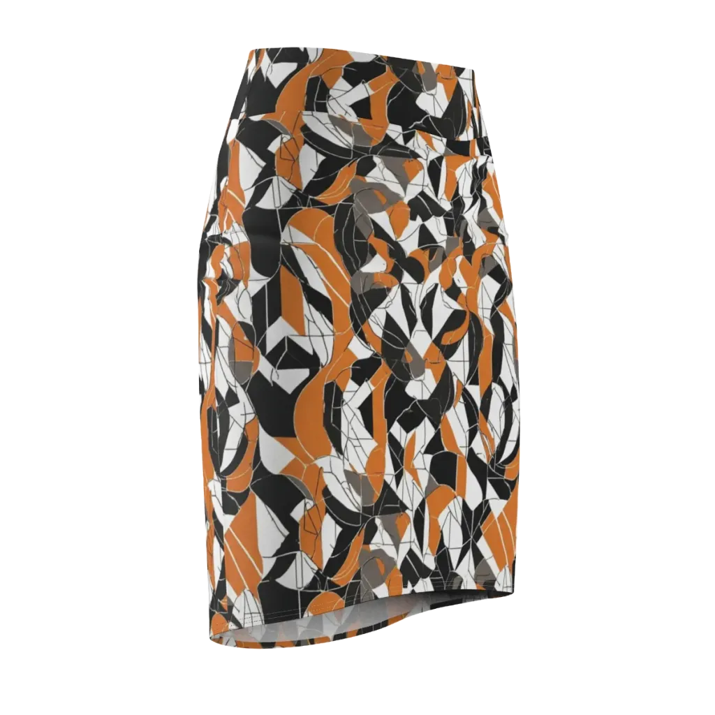 Ember Facet on Pencil Skirt — Front Side