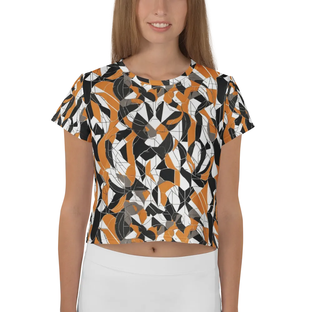Ember Facet on Crop Tee — Front