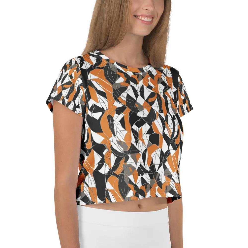 Ember Facet on Crop Tee — Right