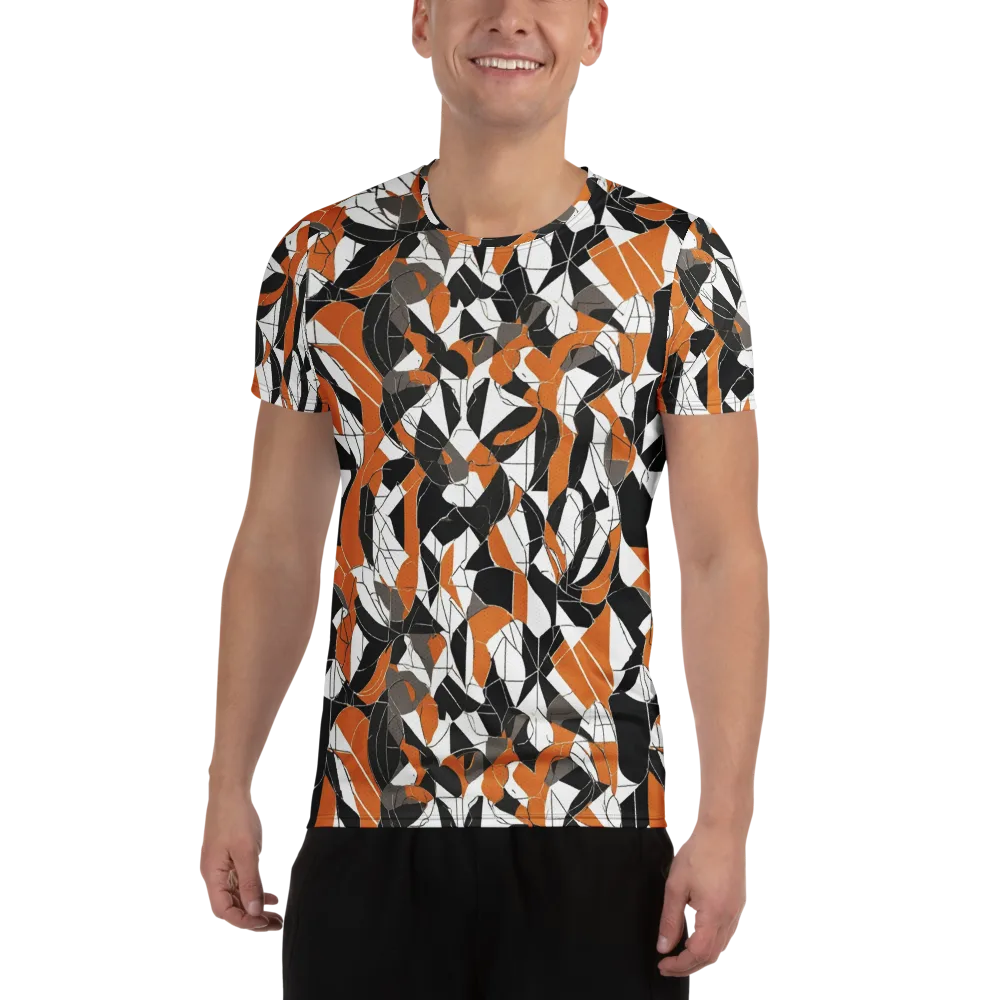 Ember Facet on Men's Athletic T-Shirt — Front