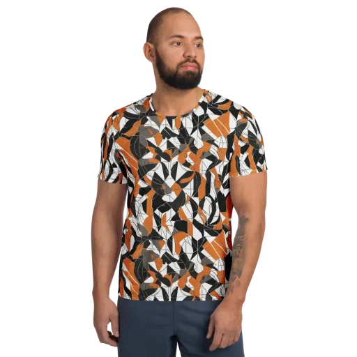 Ember Facet on a Men's Athletic T-Shirt