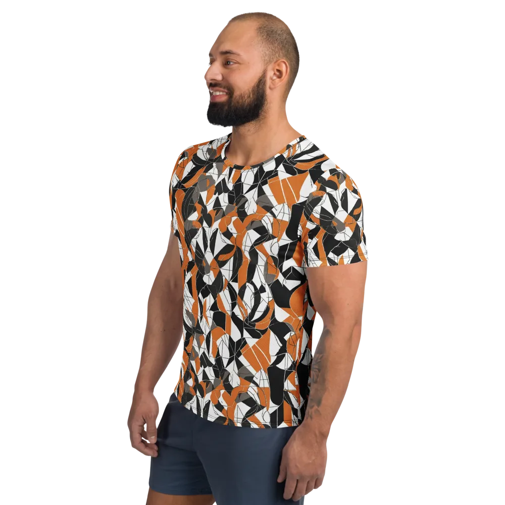 Ember Facet on Men's Athletic T-Shirt — Left