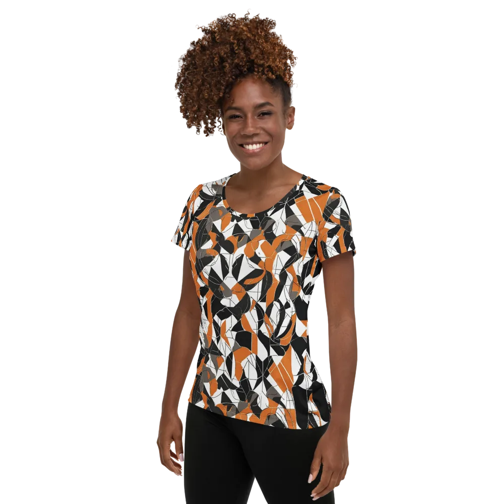 Ember Facet on Women's Athletic T-Shirt — Left