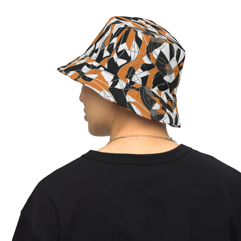Ember Facet on Reversible Bucket Hat — Back Inside