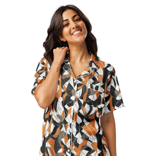 Ember Facet on a Women's Short Sleeve Pajama Top
