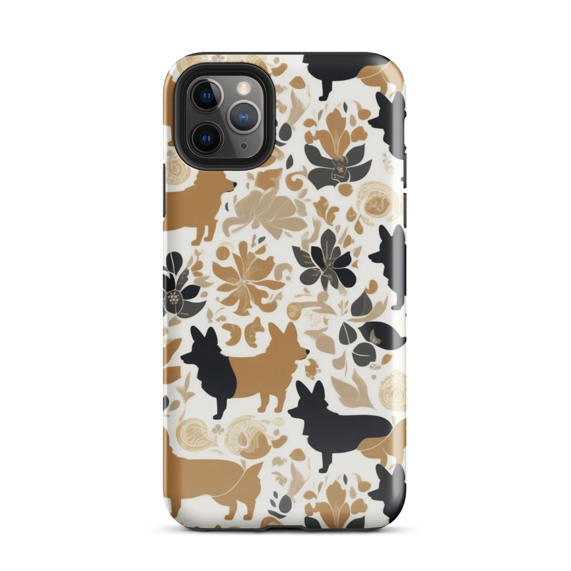 Canine Chinoiserie on Tough Case for iPhone® — Front
