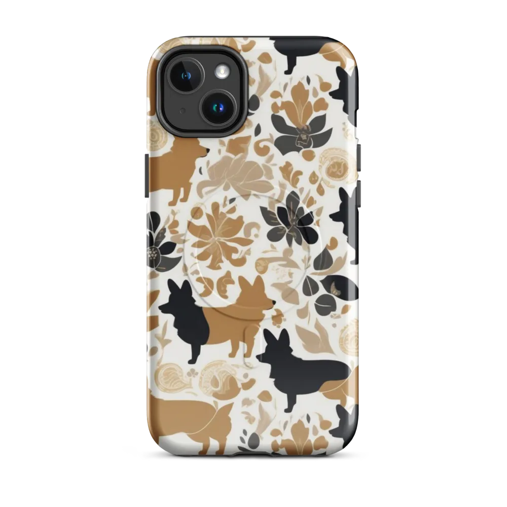 Canine Chinoiserie on MagSafe Tough Case for iPhone® — Front