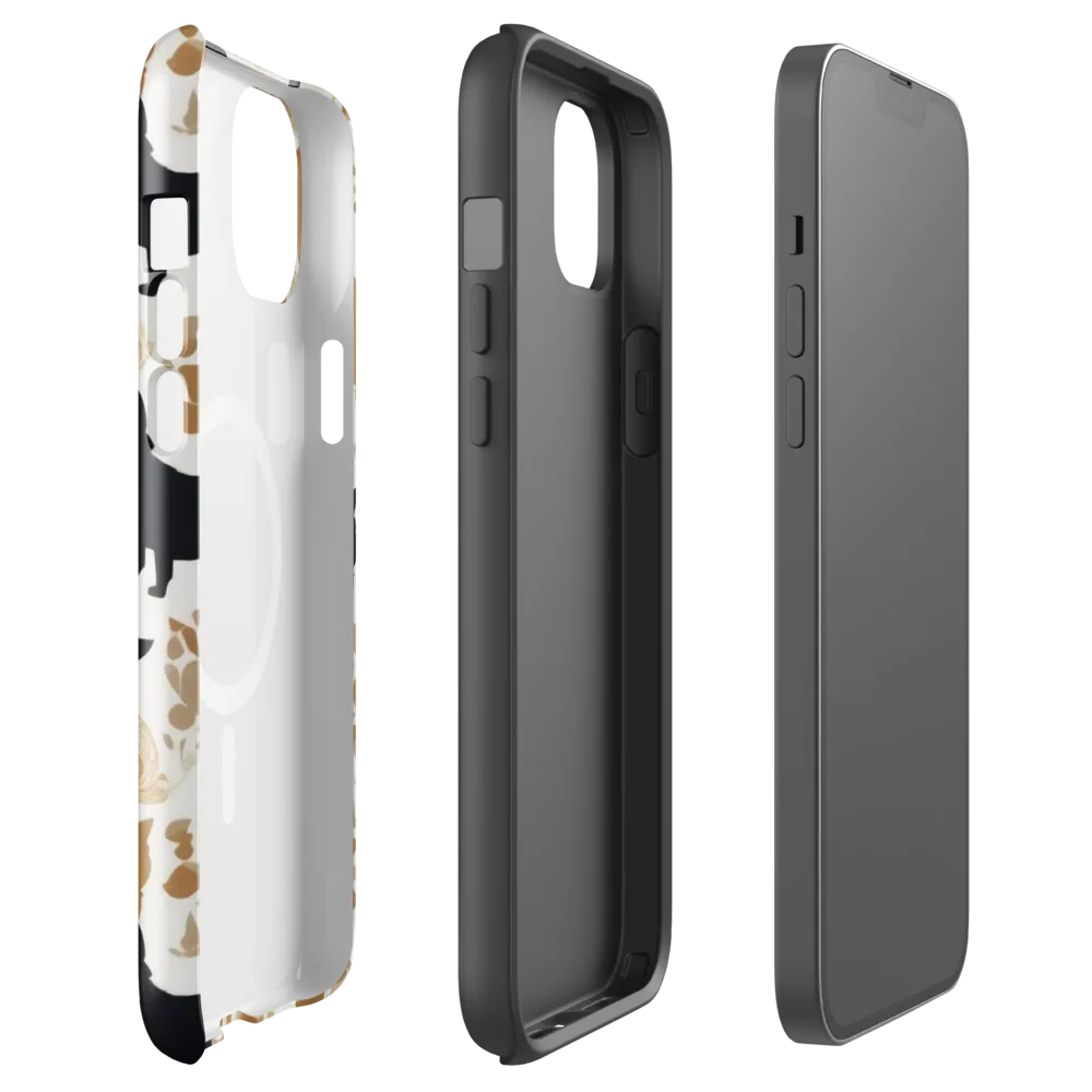 Canine Chinoiserie on MagSafe Tough Case for iPhone® — Front