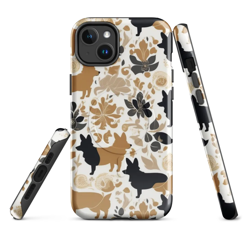 Canine Chinoiserie on MagSafe Tough Case for iPhone® — Front