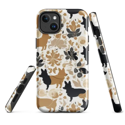 Canine Chinoiserie on a MagSafe Tough Case for iPhone®