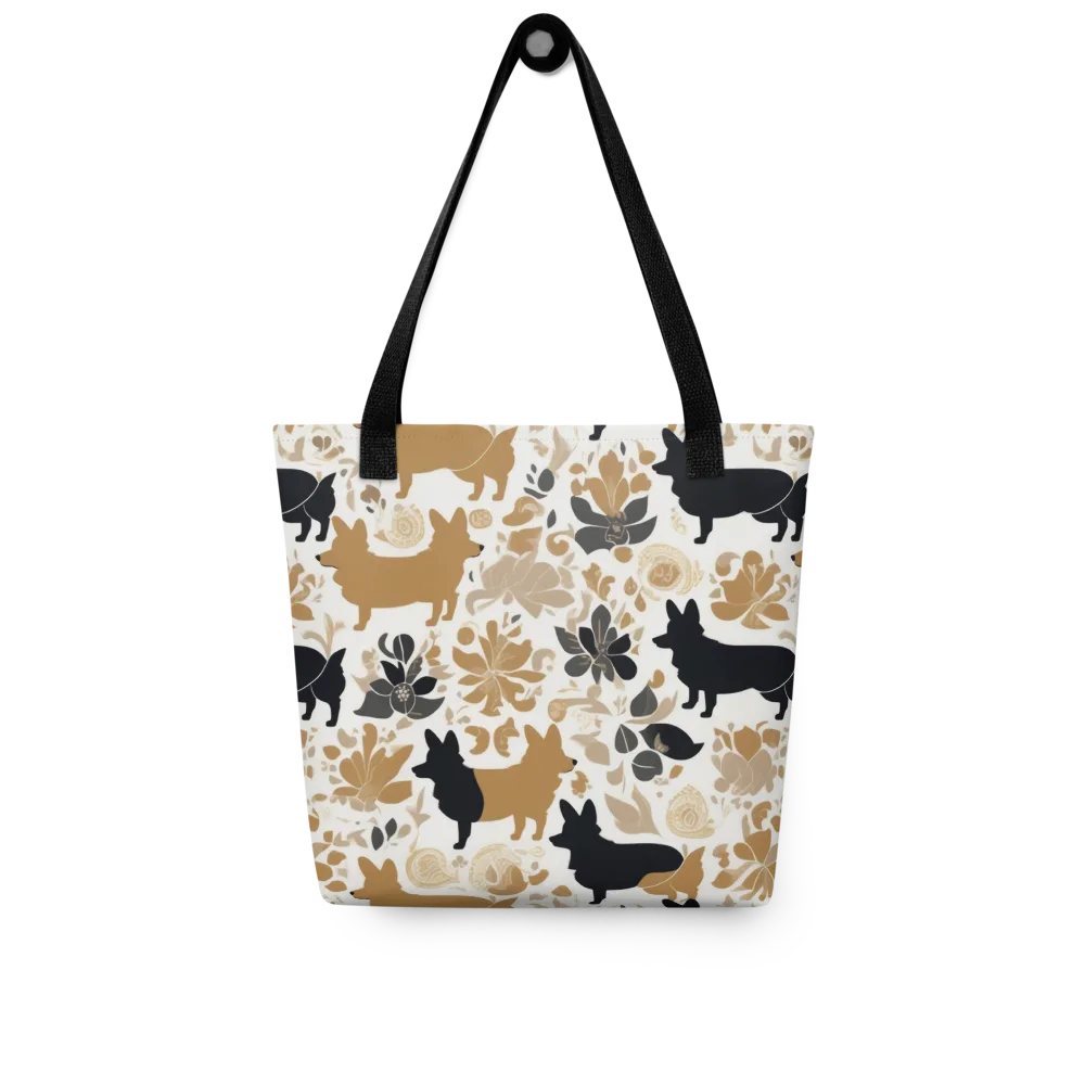 Canine Chinoiserie on Tote Bag — Front