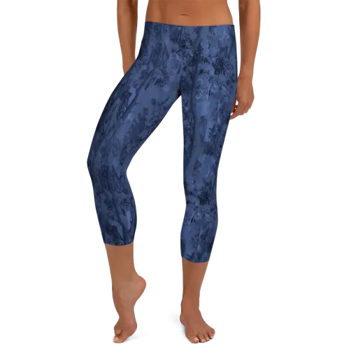 Nocturne Grove on a Capri Leggings