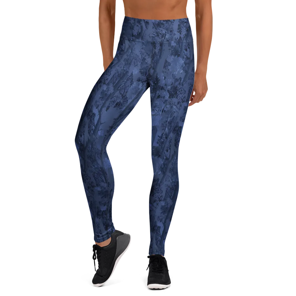 Nocturne Grove on Yoga Leggings — Front
