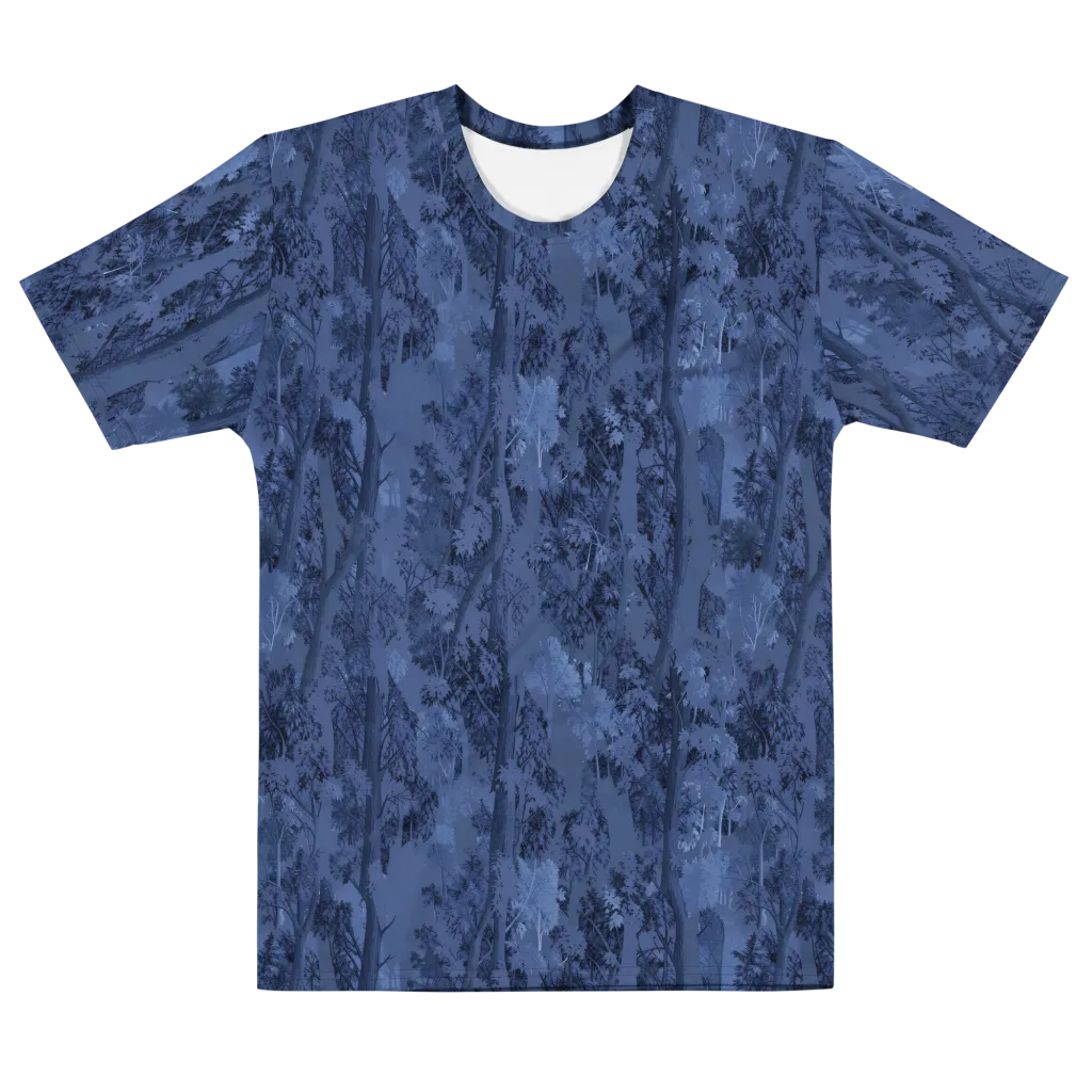 Nocturne Grove on Men's Cotton Crew Neck T-Shirt — Front