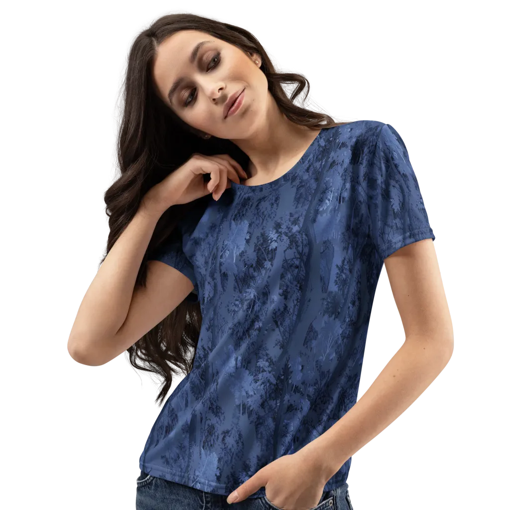 Nocturne Grove on Women's Crew Neck T-Shirt — Left Front
