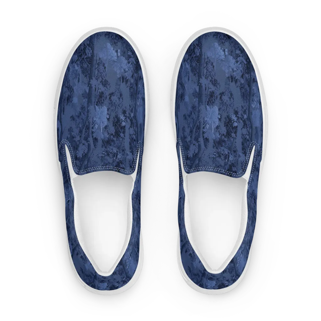 Nocturne Grove on Men's Slip-On Canvas Shoes — Front