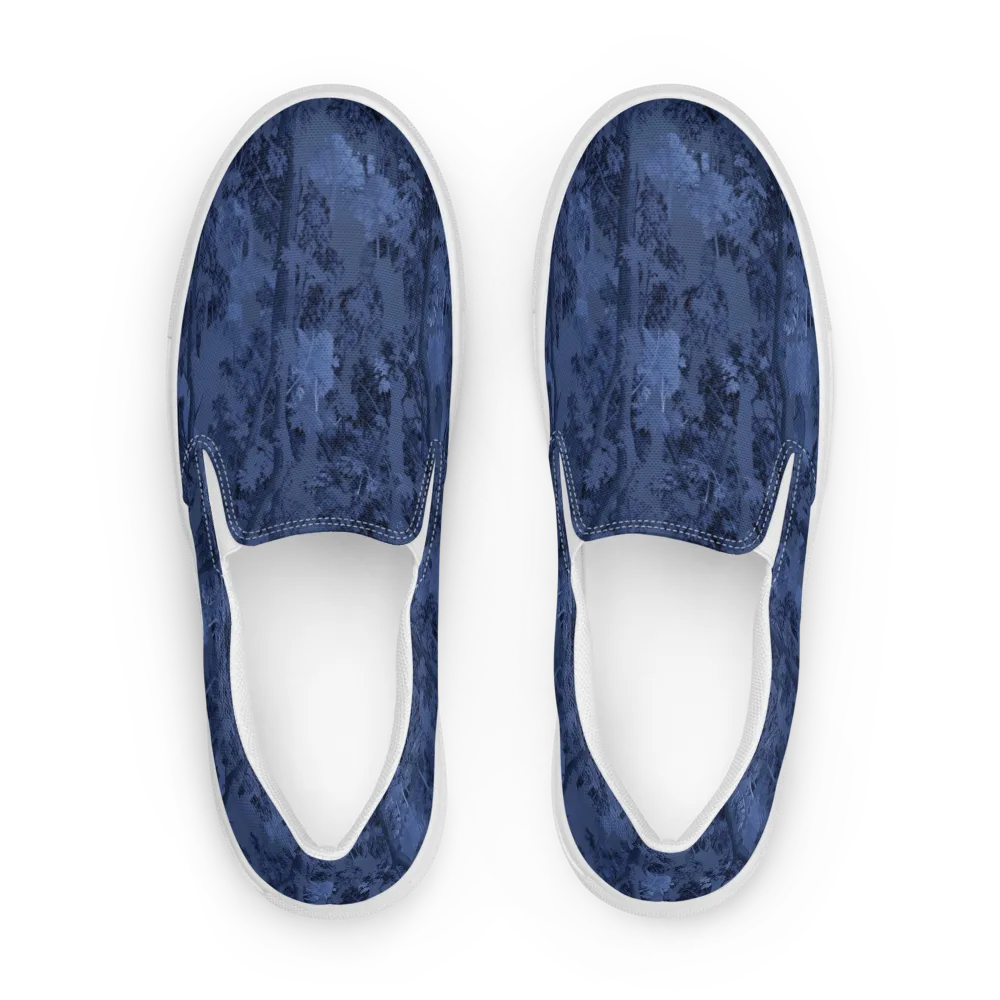 Nocturne Grove on Women's Slip-On Canvas Shoes — Front