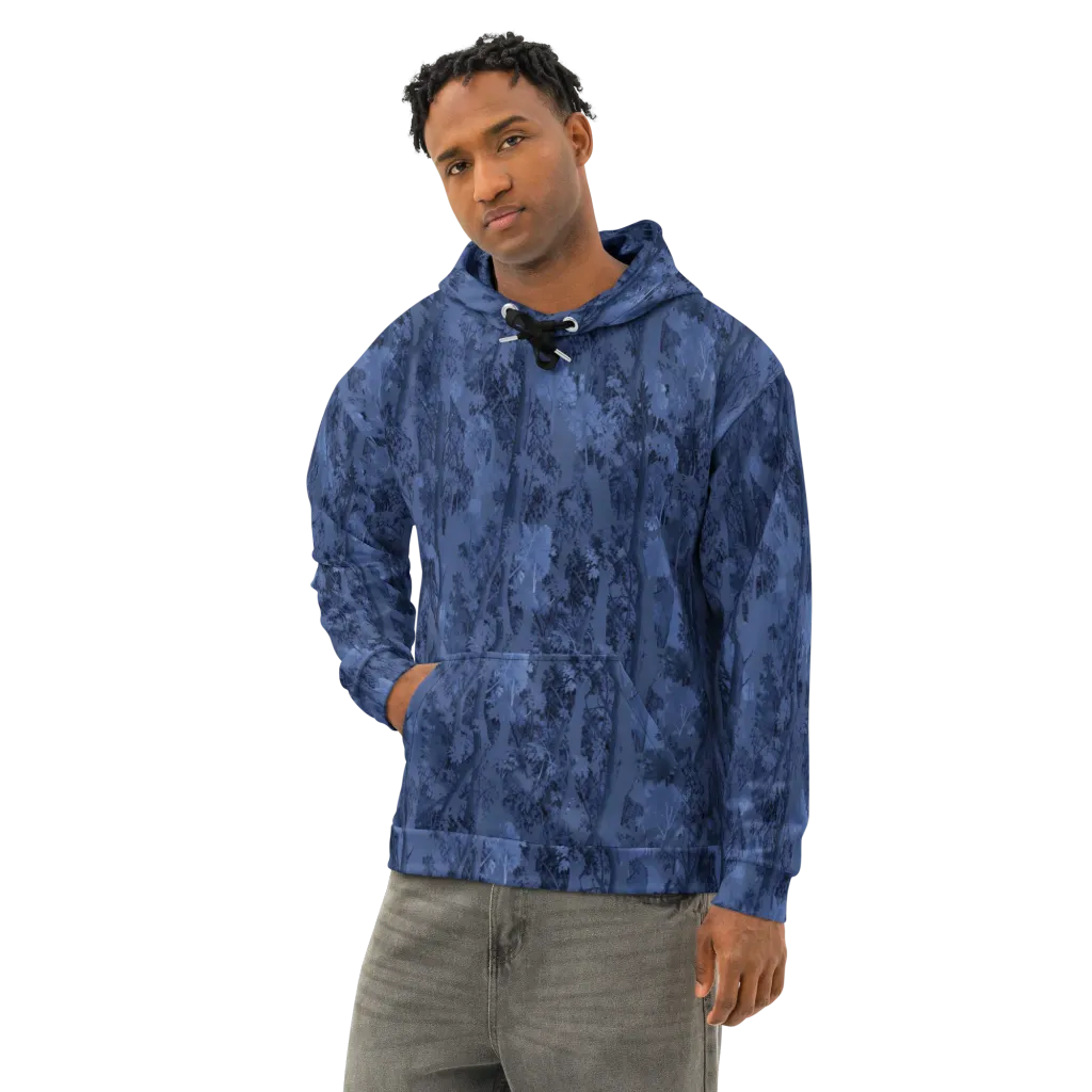 Nocturne Grove on Cotton Hoodie — Left Front