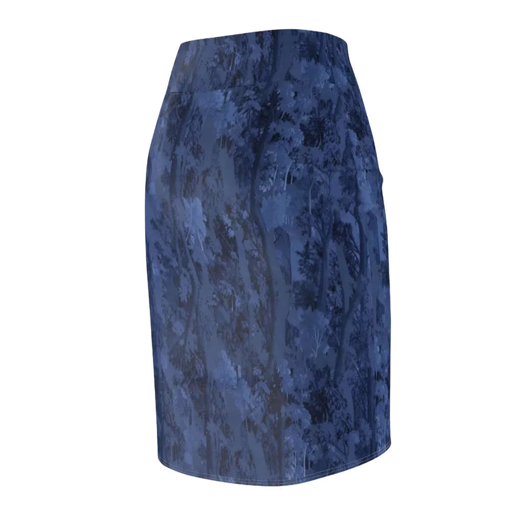 Nocturne Grove on Pencil Skirt — Back Side