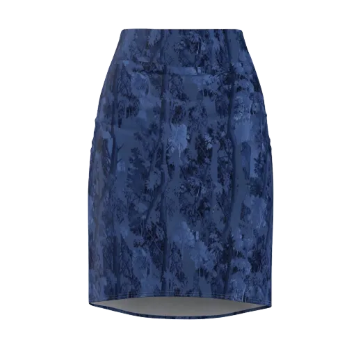 Nocturne Grove on a Pencil Skirt