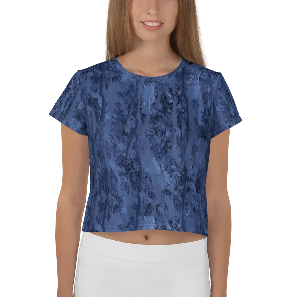 Nocturne Grove on Crop Tee — Front