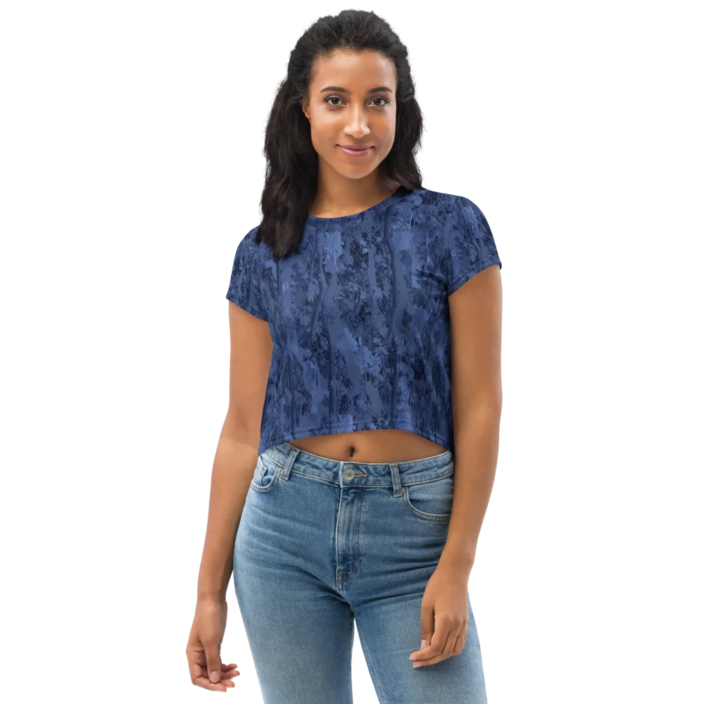 Nocturne Grove on Crop Tee — Front