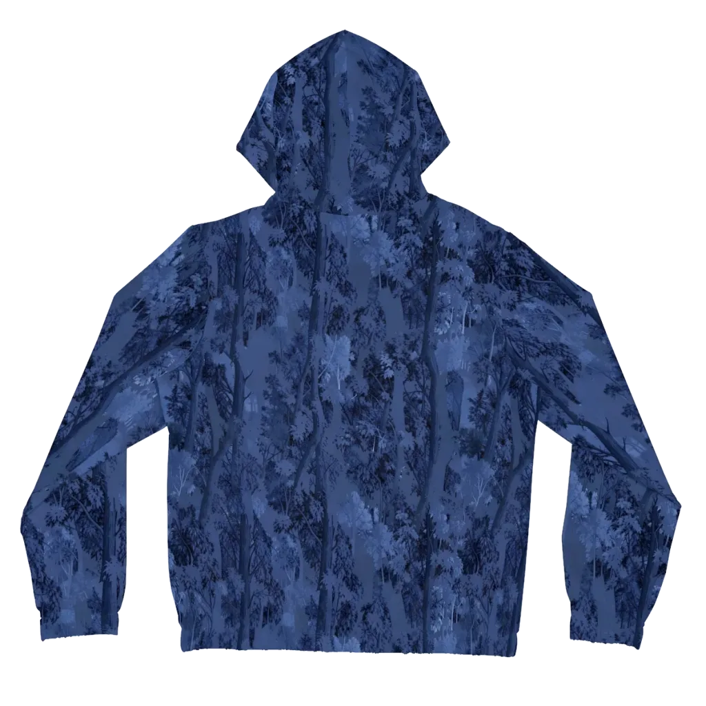 Nocturne Grove on Women's Full-Zip Hoodie — Back