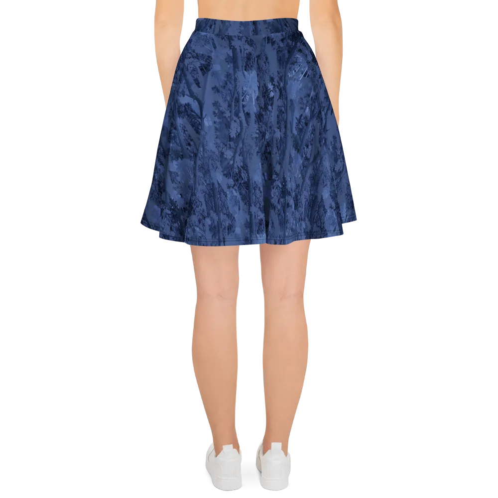 Nocturne Grove on Skater Skirt — Back