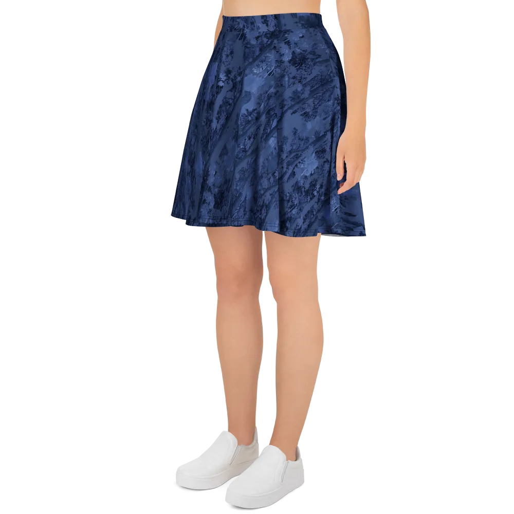 Nocturne Grove on Skater Skirt — Left