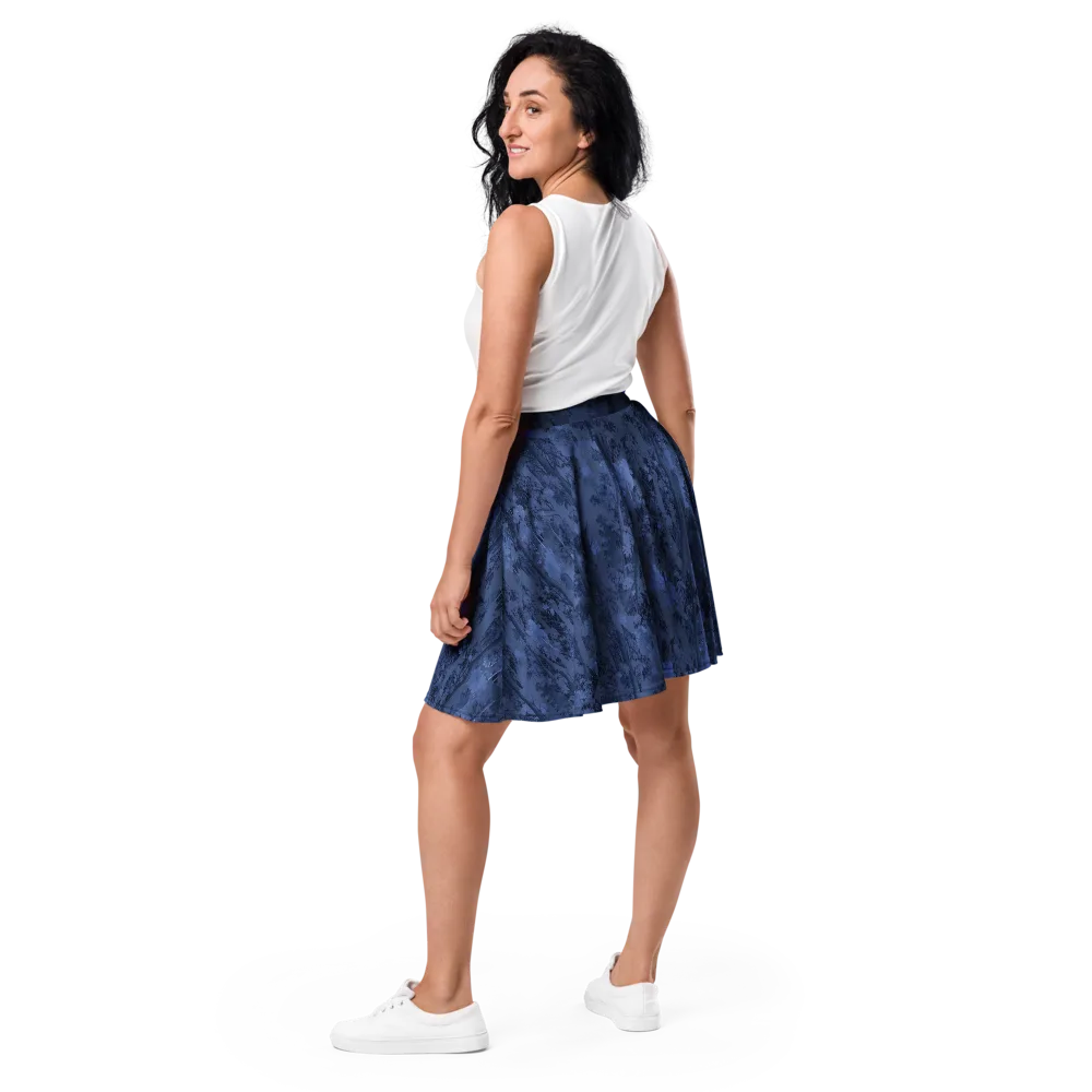 Nocturne Grove on Skater Skirt — Back
