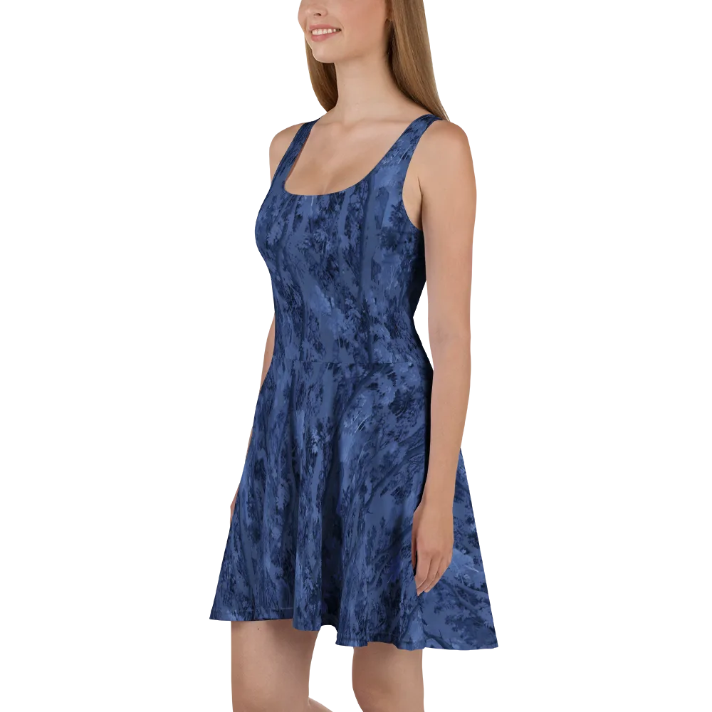 Nocturne Grove on Skater Dress — Left