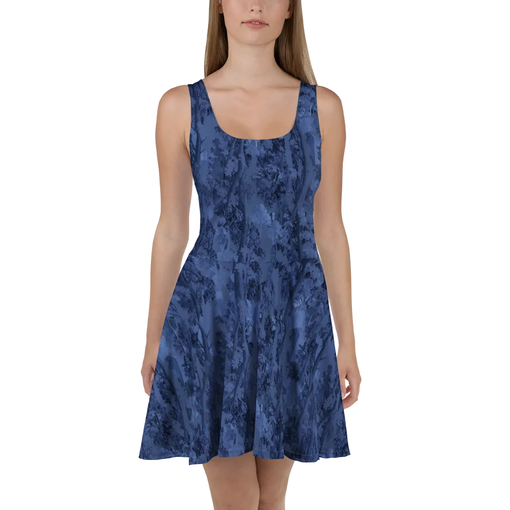 Nocturne Grove on Skater Dress — Front
