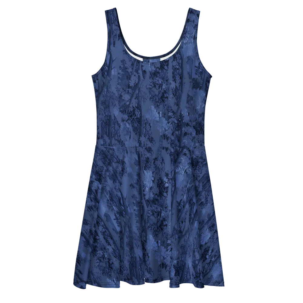 Nocturne Grove on Skater Dress — Front