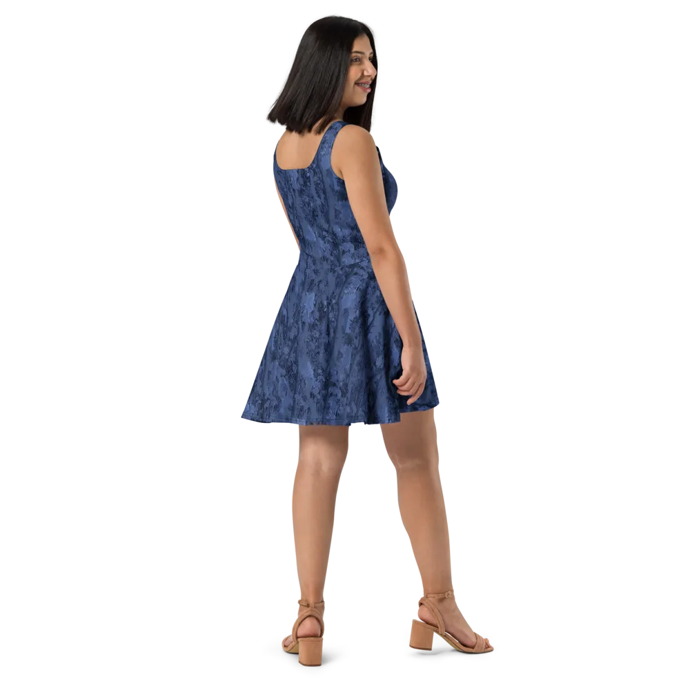 Nocturne Grove on Skater Dress — Right