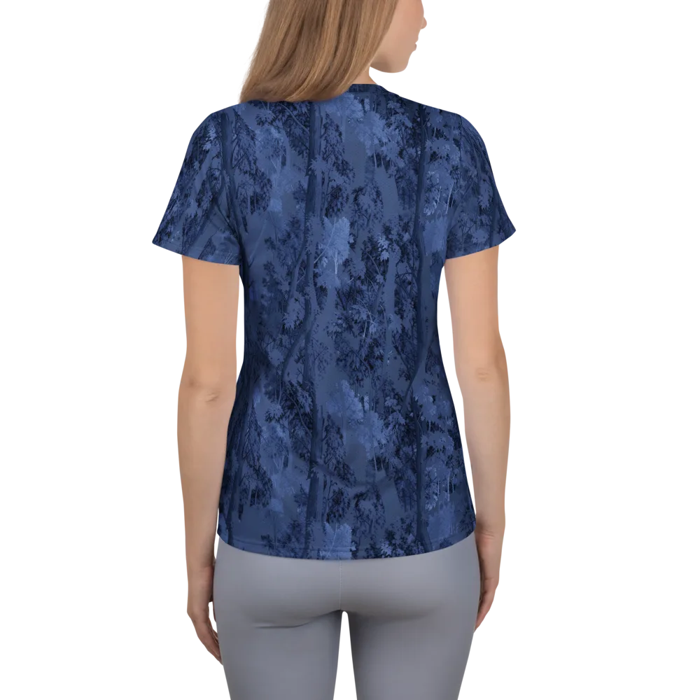 Nocturne Grove on Women's Athletic T-Shirt — Back