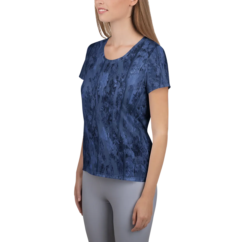 Nocturne Grove on Women's Athletic T-Shirt — Left