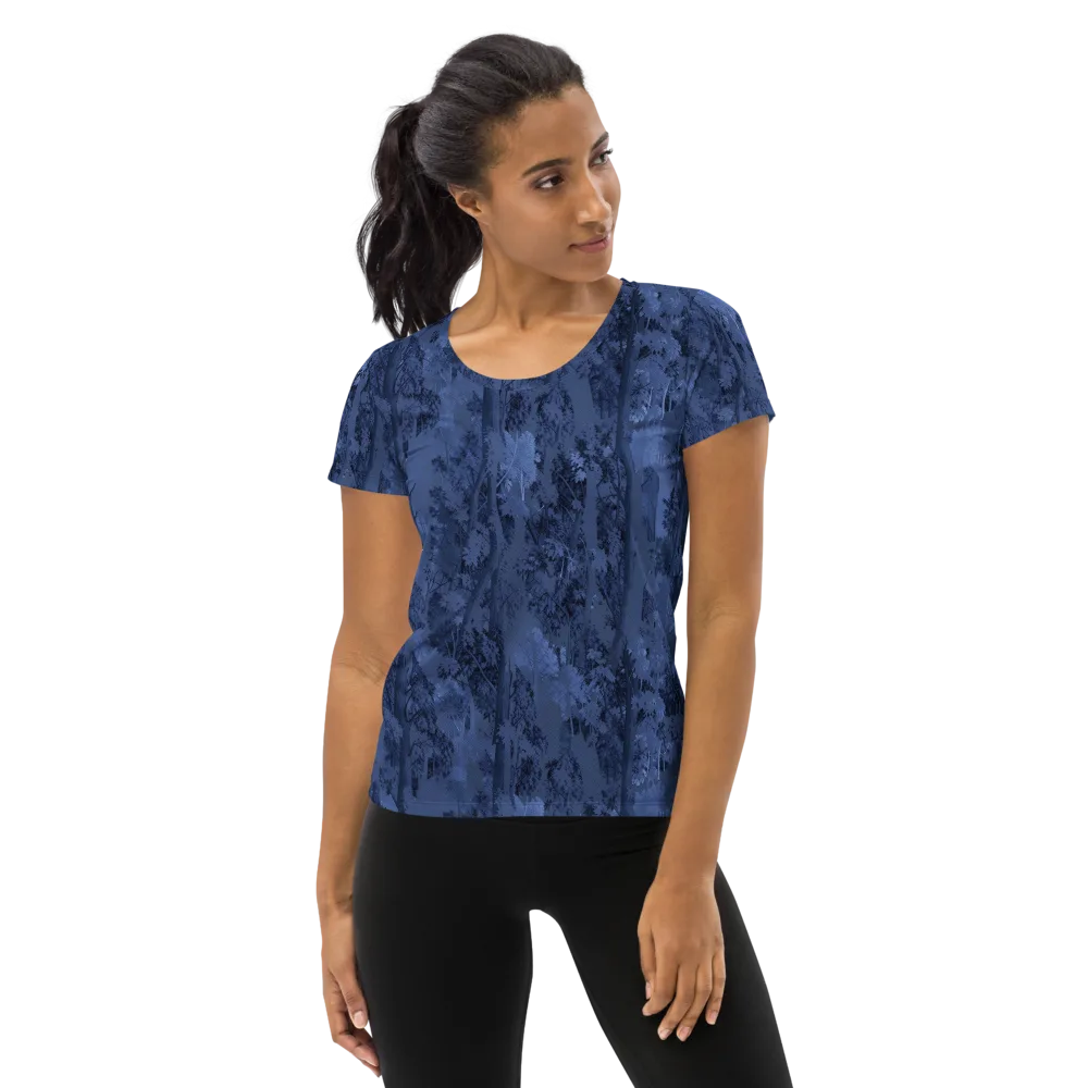 Nocturne Grove on Women's Athletic T-Shirt — Front