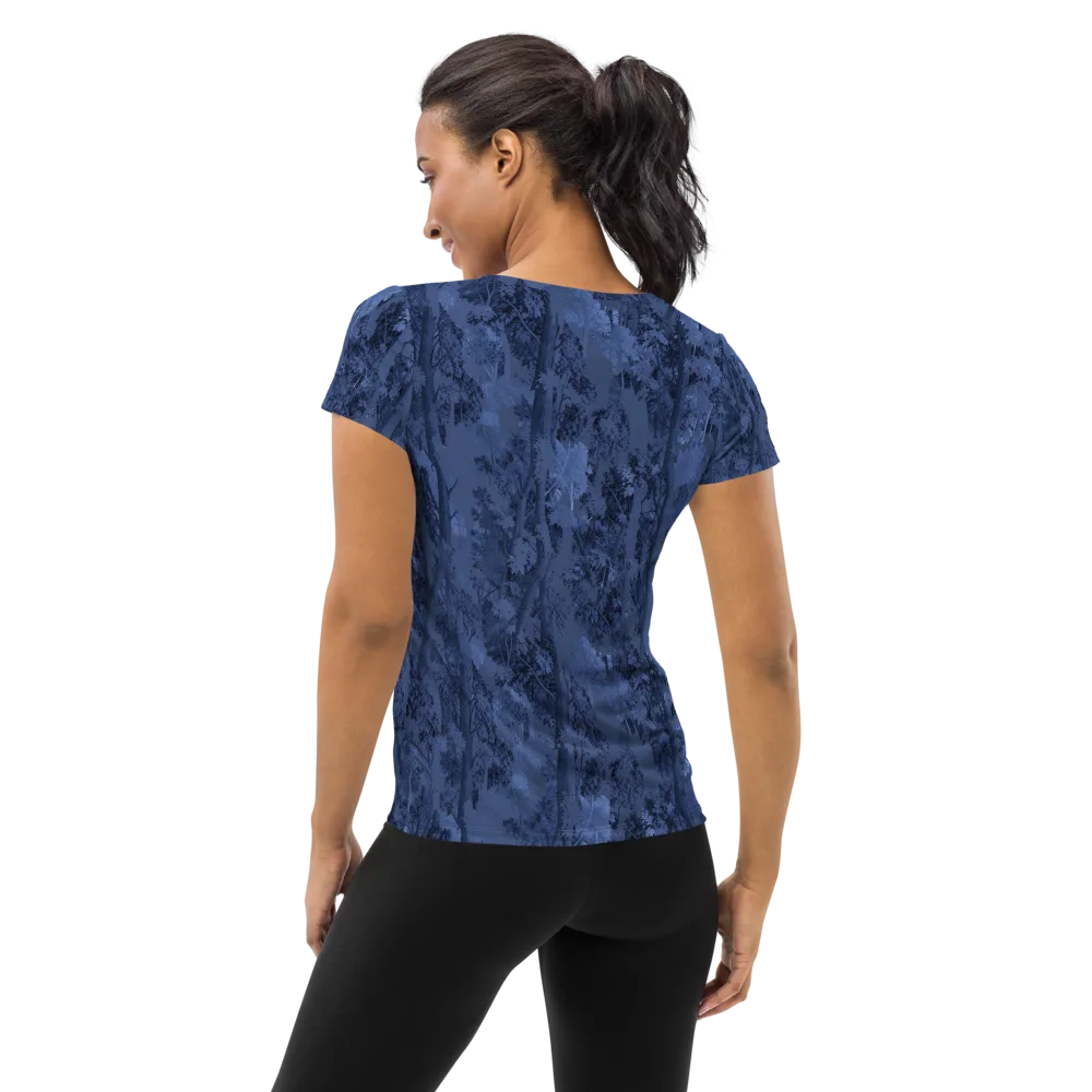 Nocturne Grove on Women's Athletic T-Shirt — Back