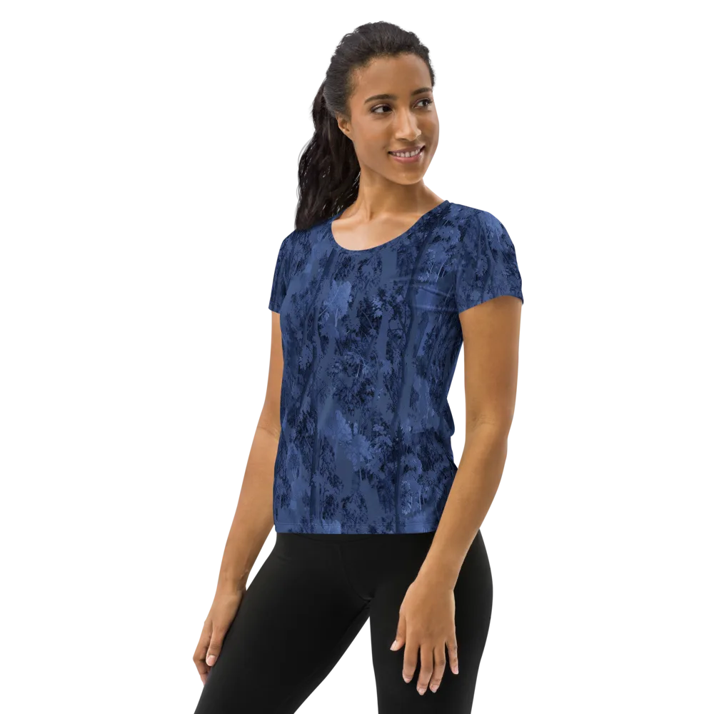 Nocturne Grove on Women's Athletic T-Shirt — Left