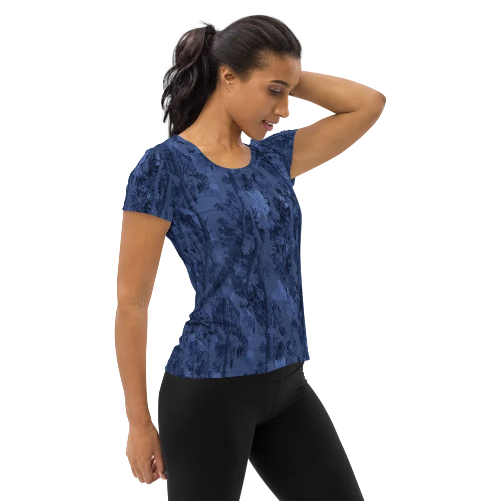 Nocturne Grove on Women's Athletic T-Shirt — Right