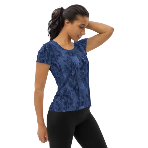Nocturne Grove on a Women's Athletic T-Shirt