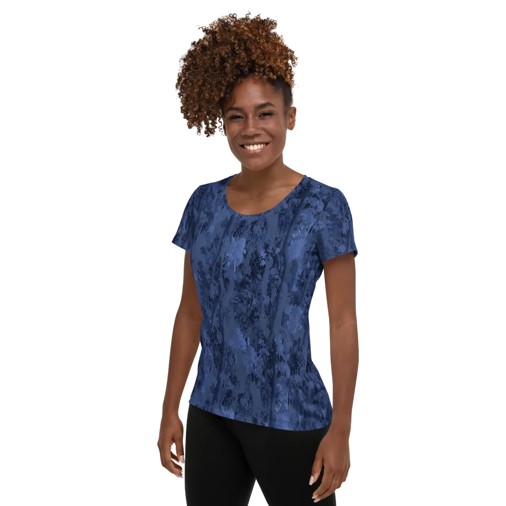 Nocturne Grove on Women's Athletic T-Shirt — Left