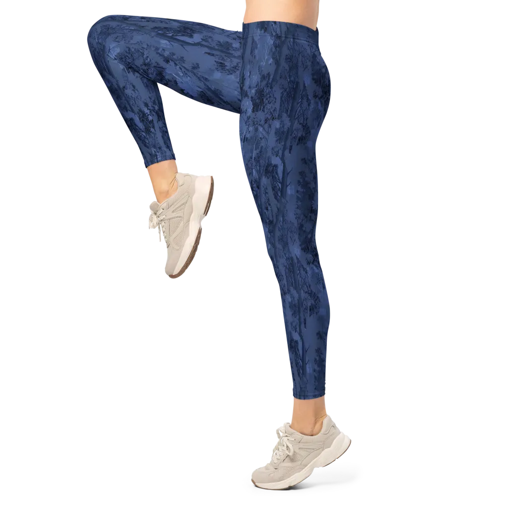 Nocturne Grove on Leggings — Left