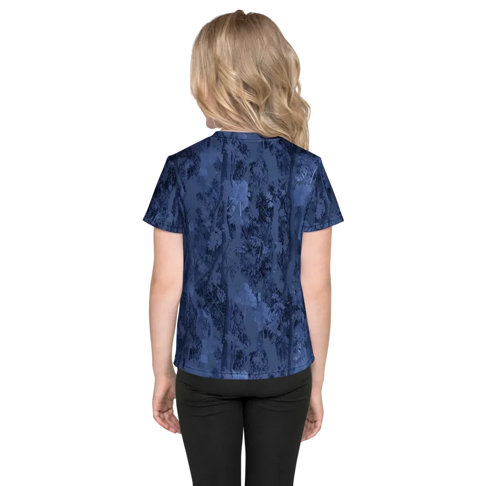 Nocturne Grove on Kids Crew Neck T-Shirt — Back