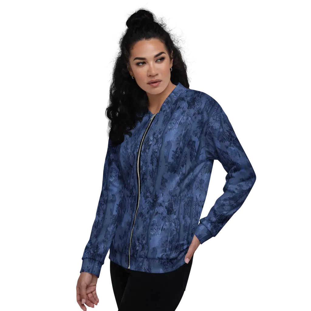 Nocturne Grove on Bomber Jacket — Left